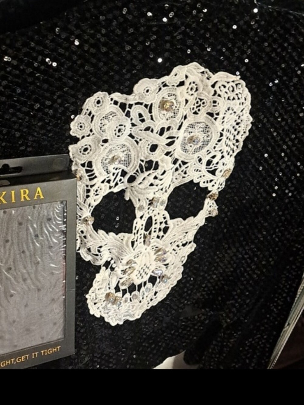 Lace BEAUTY SKULL Sequined SUIT perfect For Sexy Lace Tights In Fall.